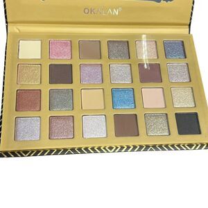 OKALAN Stately Eyeshadow Palette 24 Color Makeup‎ Kit with Mirror New 0.84 oz
